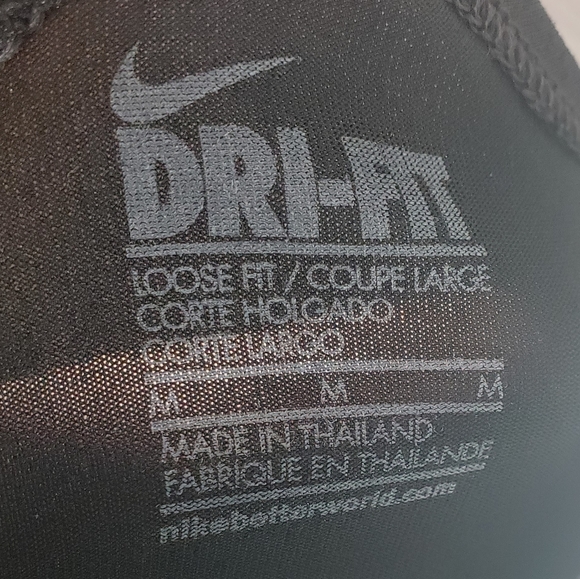 NIKE Dri-Fit Sleeveless Workout Tank Black Size M - Picture 6 of 8